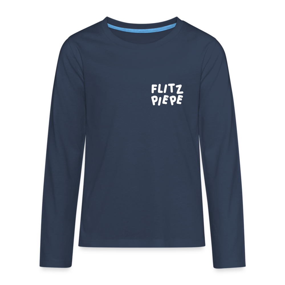 Flitzpiepe - Teenager Langarmshirt - navy