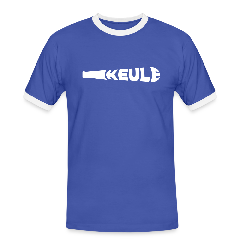 Keule - Männer Ringer T-Shirt - blue/white