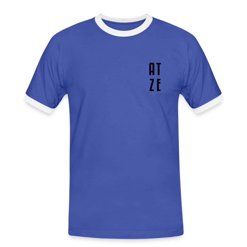 Atze - Männer Ringer T-Shirt - blue/white
