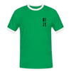 Atze - Männer Ringer T-Shirt - kelly green/white