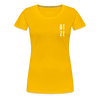 Atze - Frauen Premium T-Shirt - sun yellow
