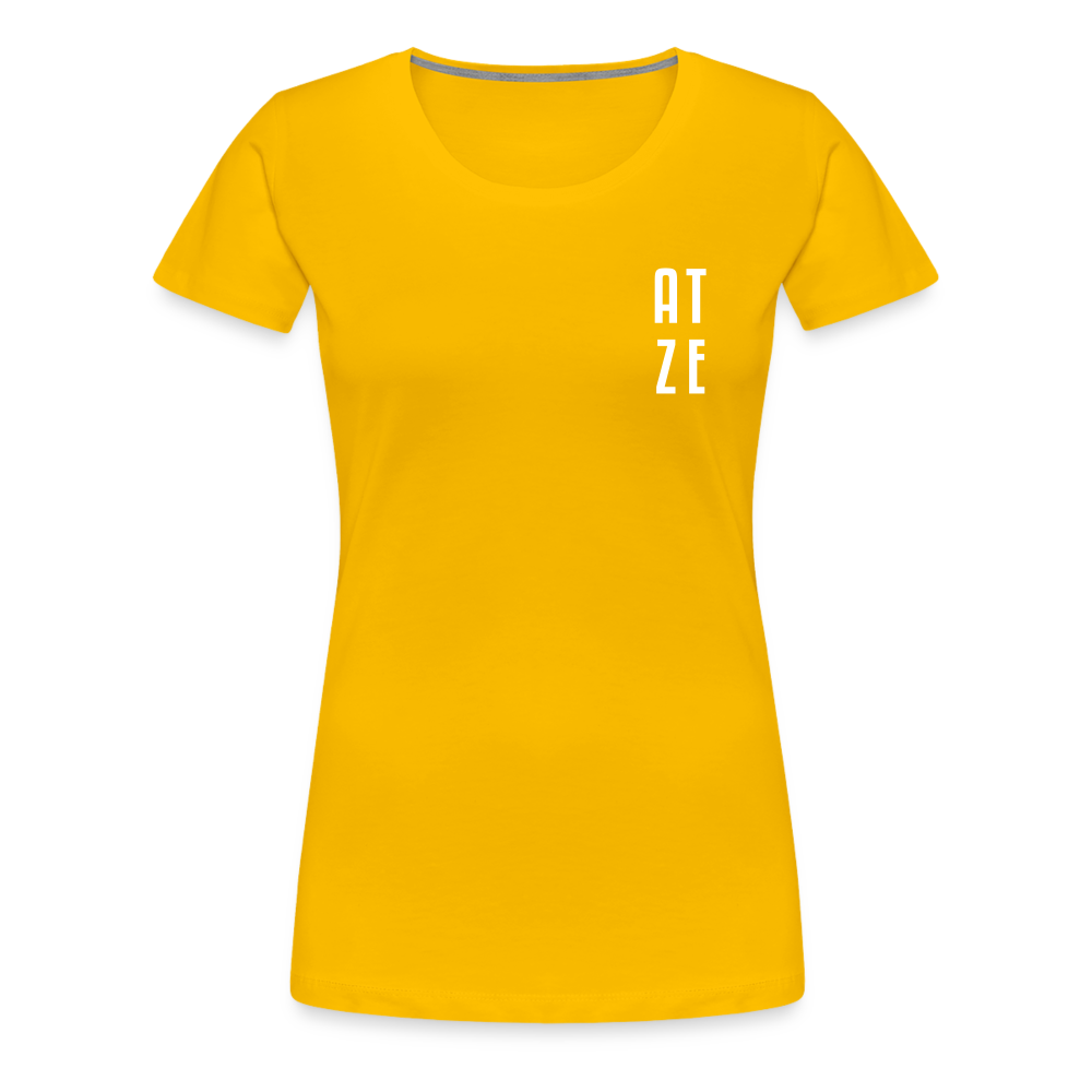 Atze - Frauen Premium T-Shirt - sun yellow