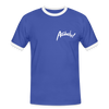 Auwacka! - Männer Ringer T-Shirt - blue/white