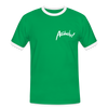 Auwacka! - Männer Ringer T-Shirt - kelly green/white