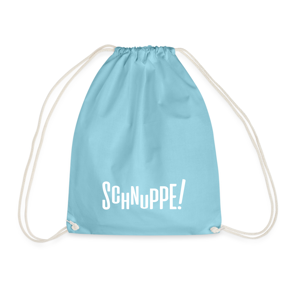 Schnuppe! - Turnbeutel - aqua