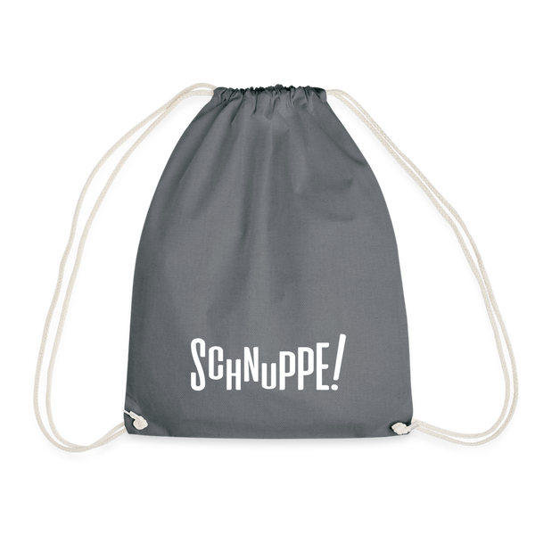 Schnuppe! - Turnbeutel - grey