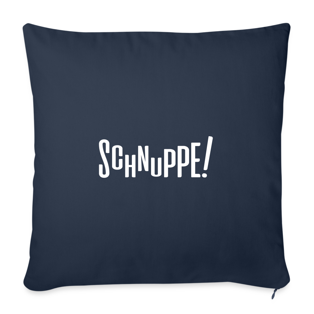 Schnuppe! - Sofakissen mit Füllung (45 x 45 cm) - navy