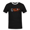 Watt'n du Vojel - Männer Ringer T-Shirt - Schwarz/Weiß