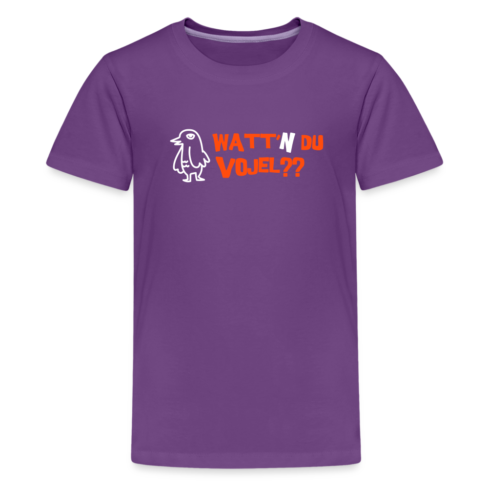 Watt'n du Vojel - Teenager Premium T-Shirt - Lila