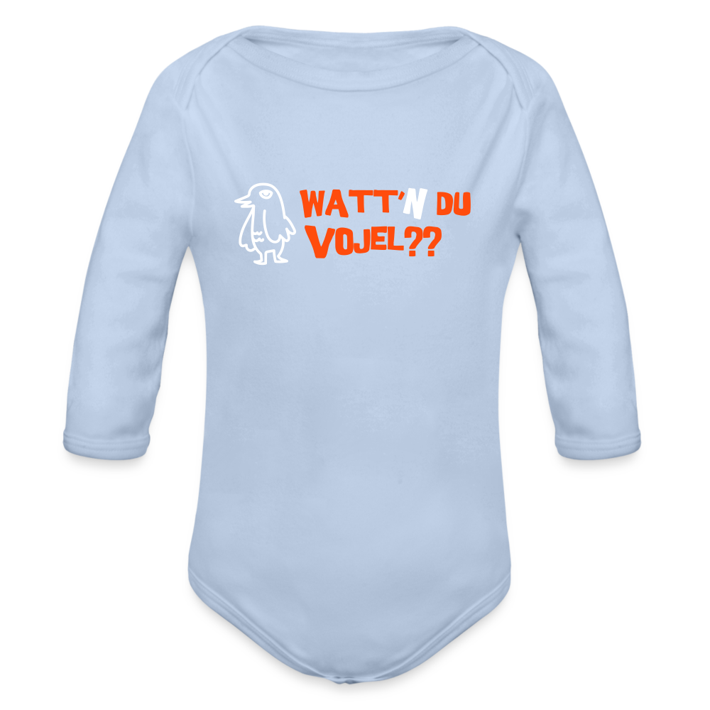 Watt'n du Vojel - Bio-Langarmbody - Sky