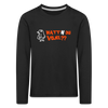 Watt'n du Vojel - Kinder Langarmshirt - Schwarz