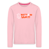 Watt'n du Vojel - Kinder Langarmshirt - Hellrosa