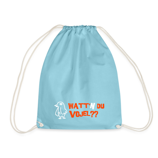 Watt'n du Vojel - Turnbeutel - Aqua