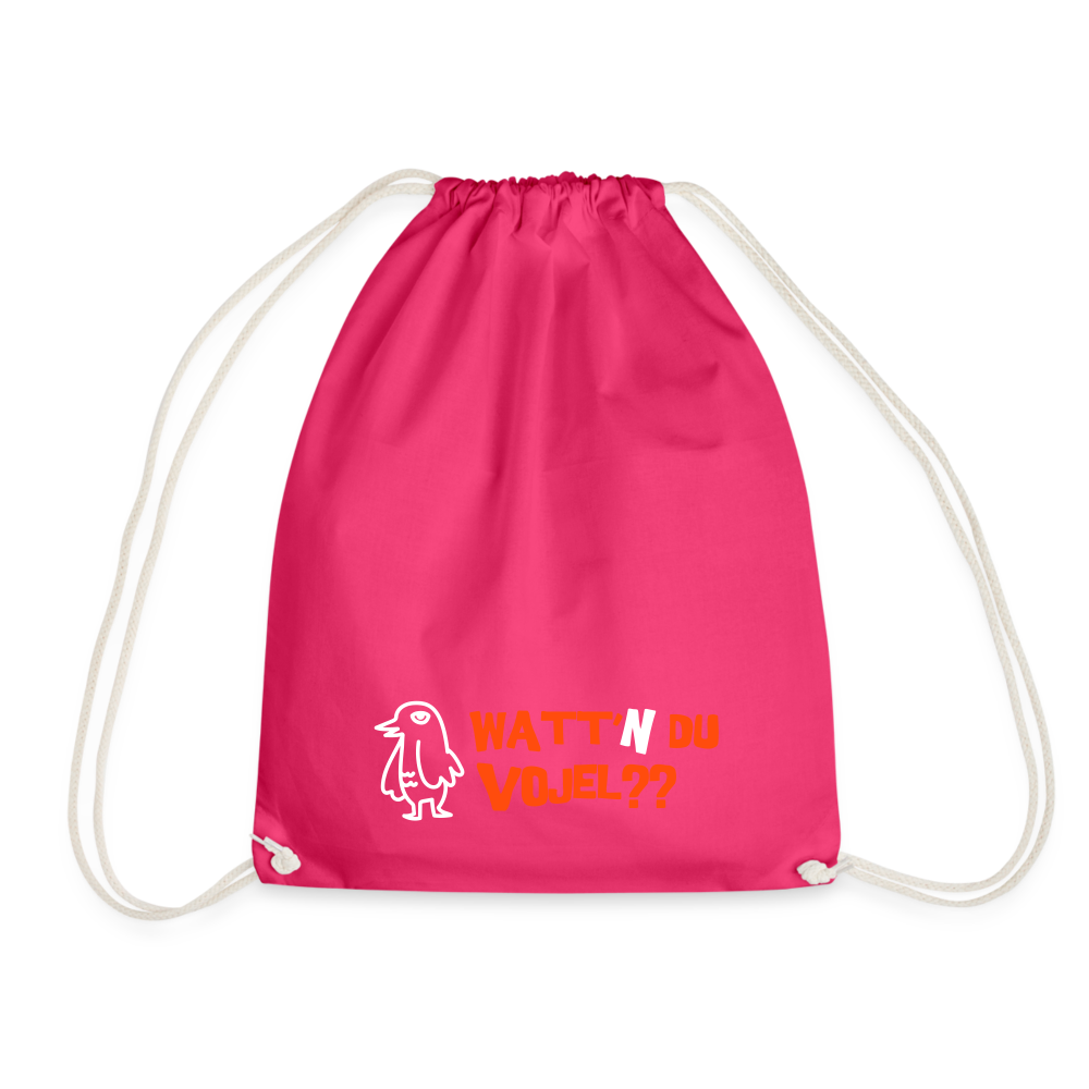 Watt'n du Vojel - Turnbeutel - Fuchsia