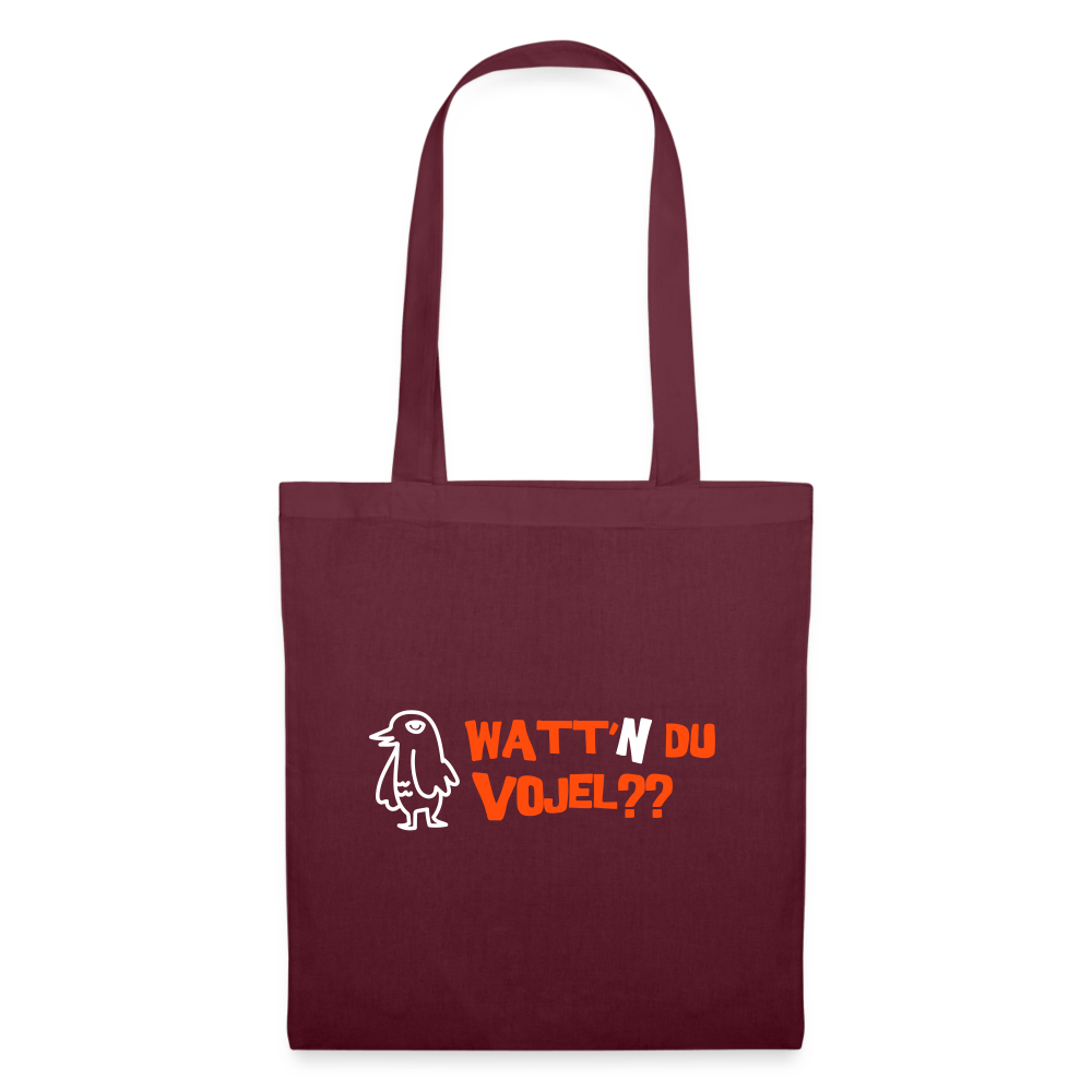 Watt'n du Vojel - Stoffbeutel - Burgunderrot