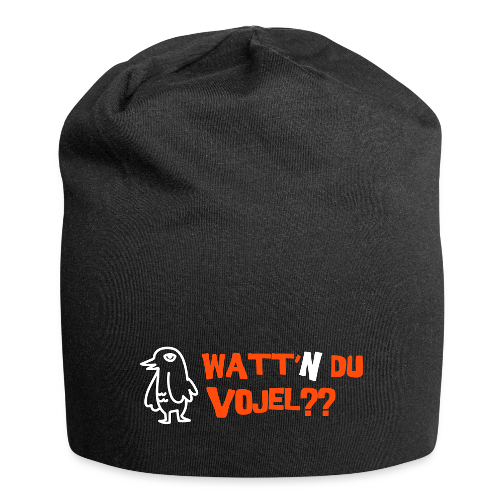Watt'n du Vojel - Jersey Beanie - Schwarz