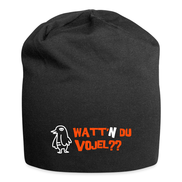 Watt'n du Vojel - Jersey Beanie - Schwarz