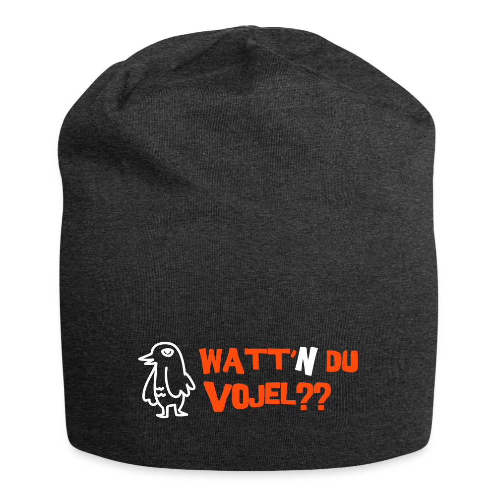 Watt'n du Vojel - Jersey Beanie - Anthrazit