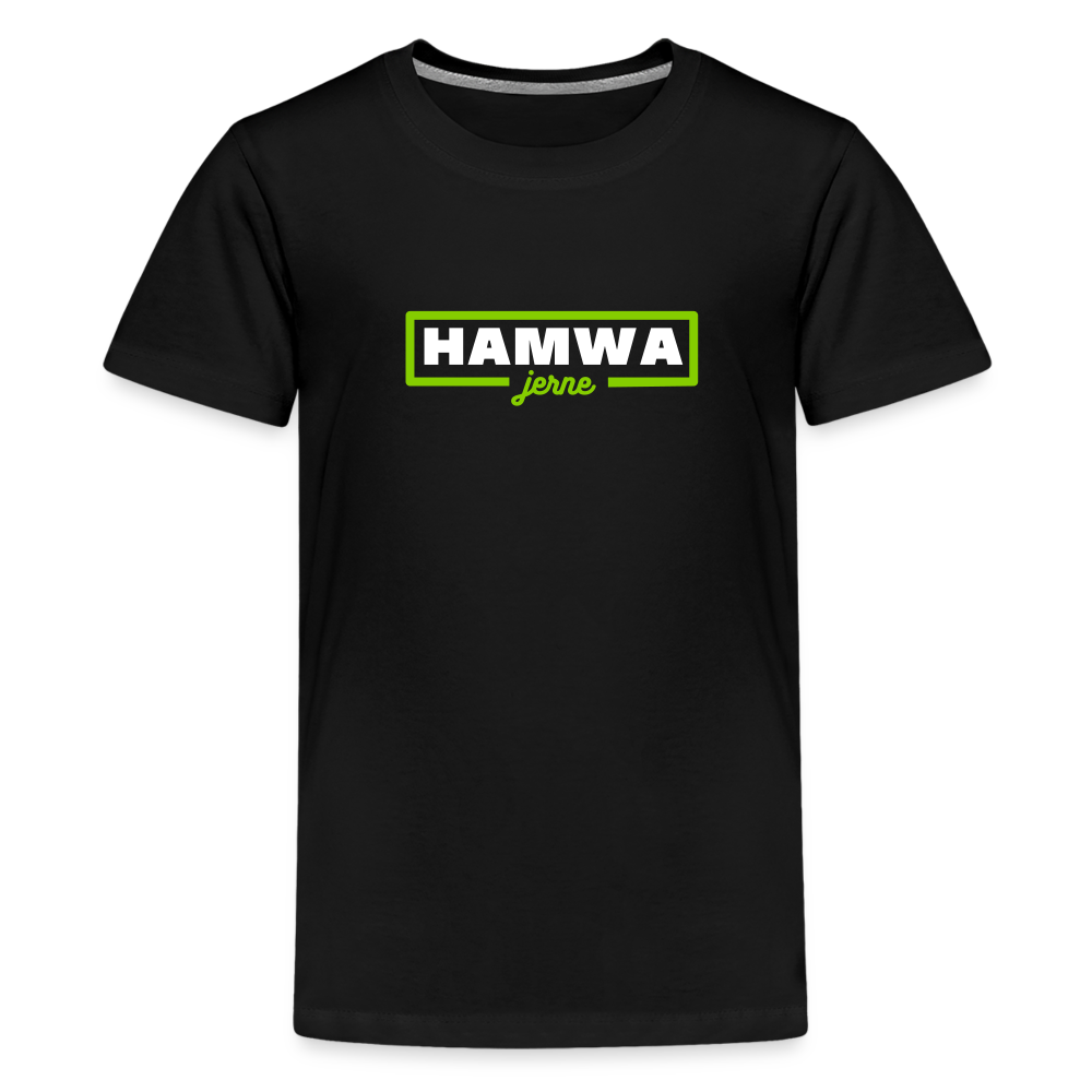 hamwa - Teenager Premium T-Shirt - Schwarz
