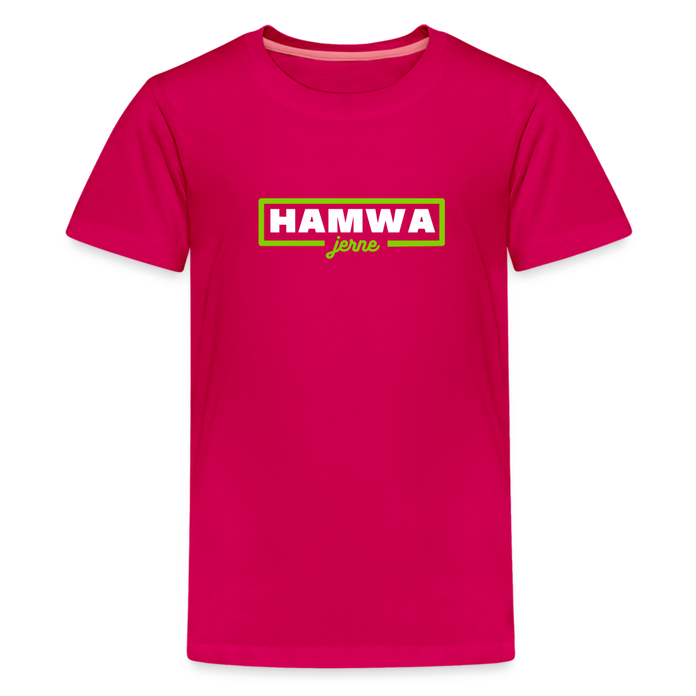 hamwa - Teenager Premium T-Shirt - dunkles Pink