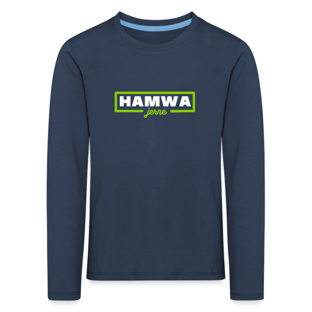 hamwa - Kinder Langarmshirt - Navy