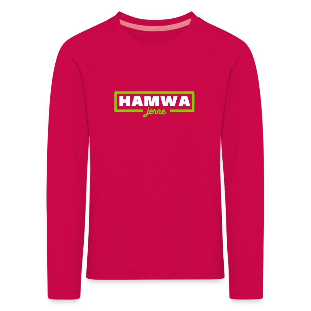 hamwa - Kinder Langarmshirt - dunkles Pink