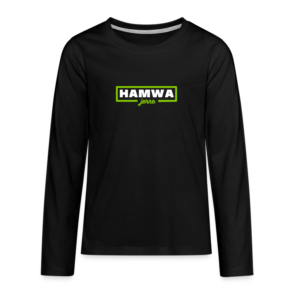 hamwa - Teenager Langarmshirt - Schwarz