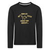 NETT KANN ICK OOCH! - Kinder Langarmshirt - Schwarz