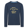 NETT KANN ICK OOCH! - Kinder Langarmshirt - Navy