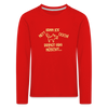 NETT KANN ICK OOCH! - Kinder Langarmshirt - Rot