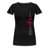 Fernsehturm der Fahrräder - Frauen Premium T-Shirt - Schwarz