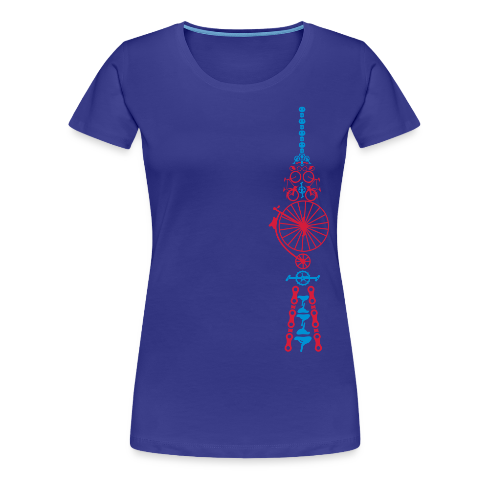 Fernsehturm der Fahrräder - Frauen Premium T-Shirt - Königsblau
