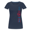 Fernsehturm der Fahrräder - Frauen Premium T-Shirt - Navy