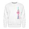 Fernsehturm der Fahrräder - Männer Premium Sweatshirt - weiß