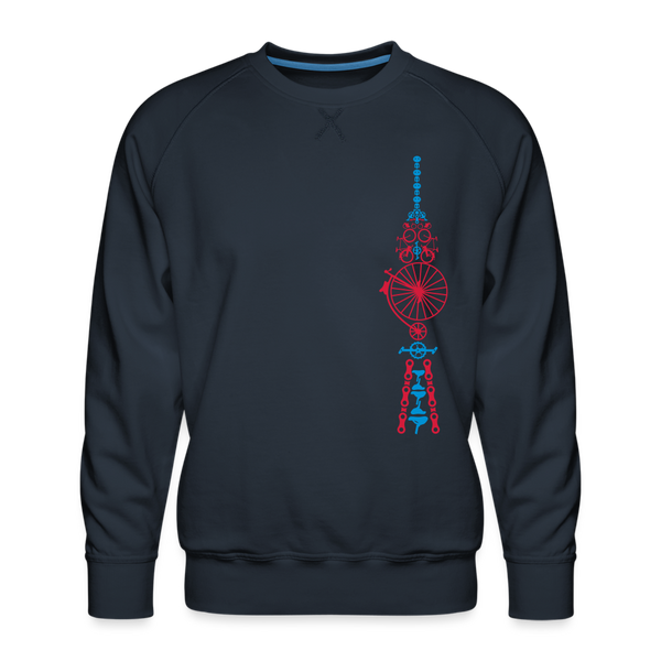 Fernsehturm der Fahrräder - Männer Premium Sweatshirt - Navy