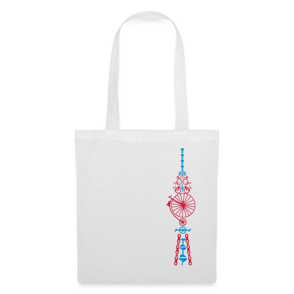 Fernsehturm der Fahrräder - Stoffbeutel - weiß