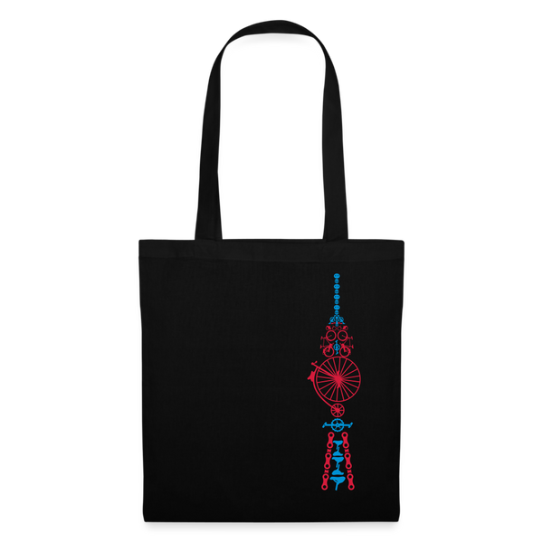 Fernsehturm der Fahrräder - Stoffbeutel - Schwarz