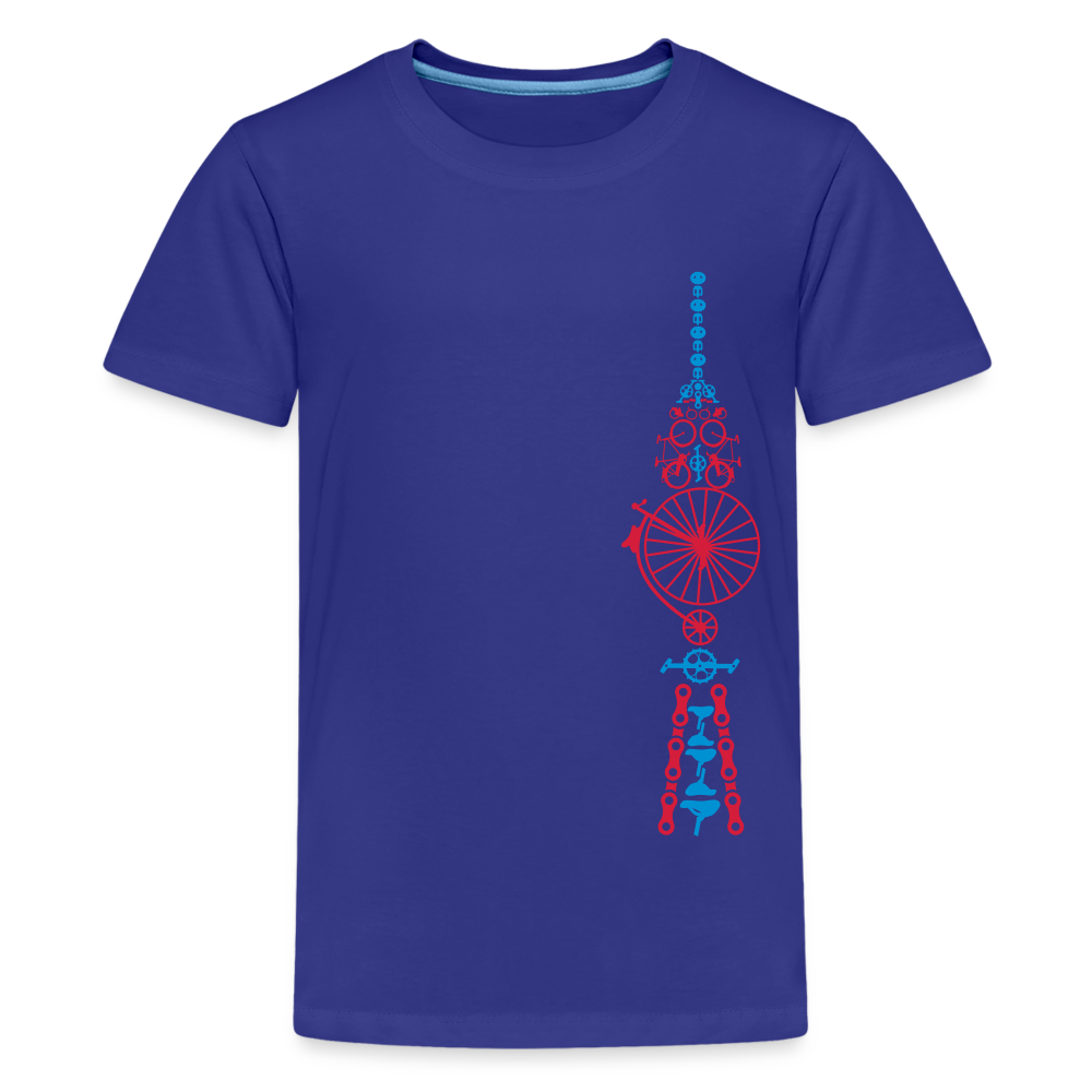 Fernsehturm der Fahrräder - Teenager Premium T-Shirt - Königsblau