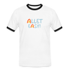 Allet Easy! - Männer Ringer T-Shirt - Weiß/Schwarz