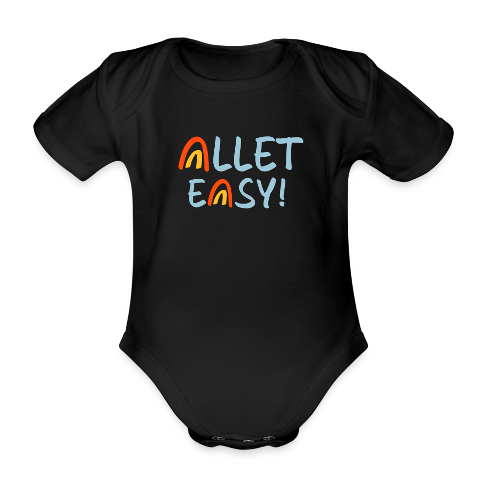 Allet Easy! - Bio-Kurzarmbody - Schwarz