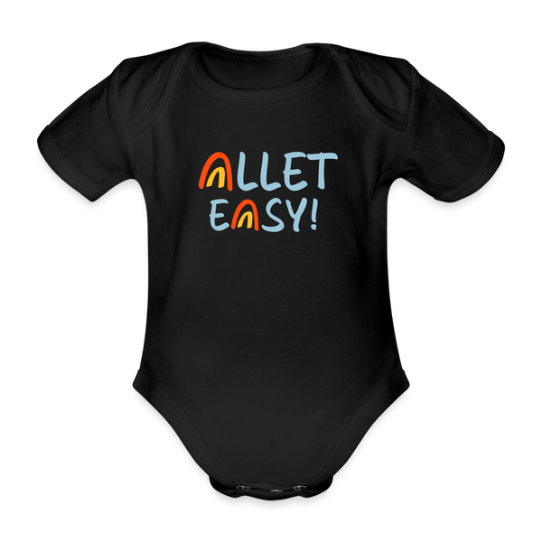 Allet Easy! - Bio-Kurzarmbody - Schwarz