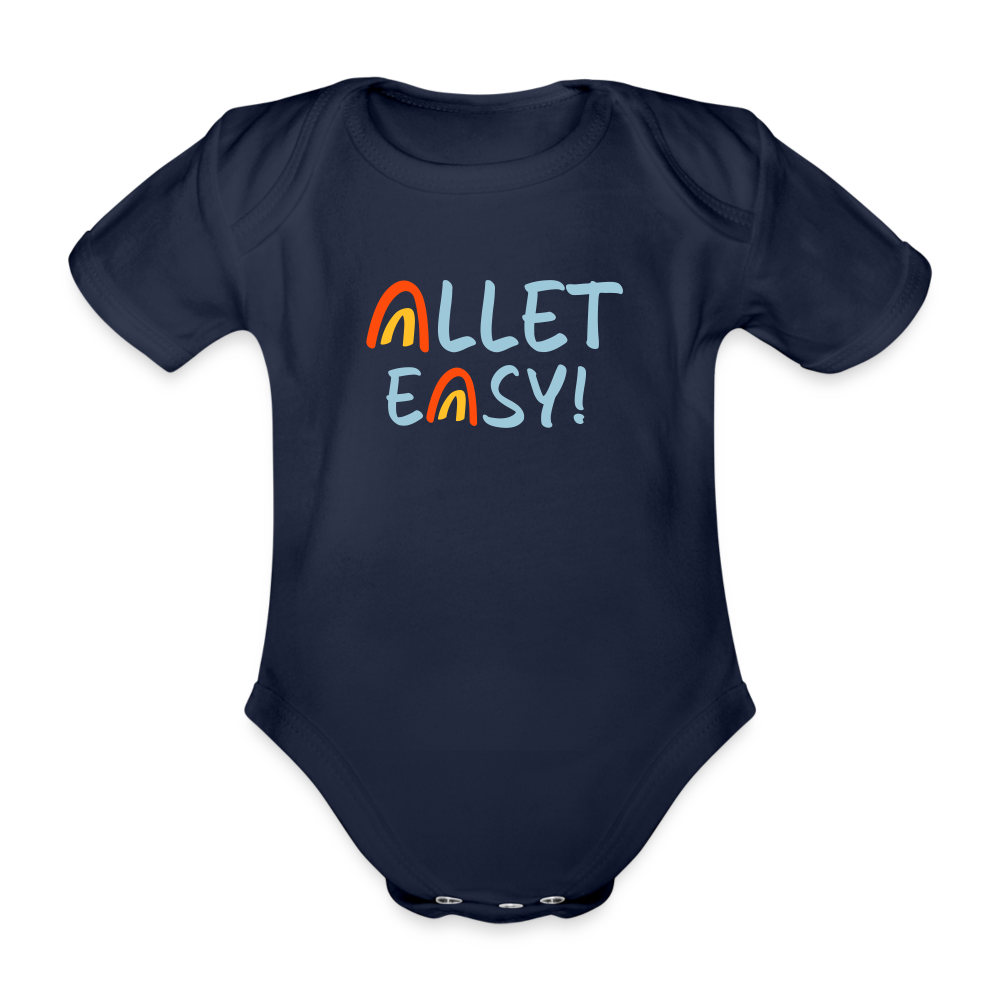Allet Easy! - Bio-Kurzarmbody - Dunkelnavy