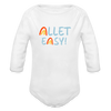 Allet Easy! - Bio-Langarmbody - weiß