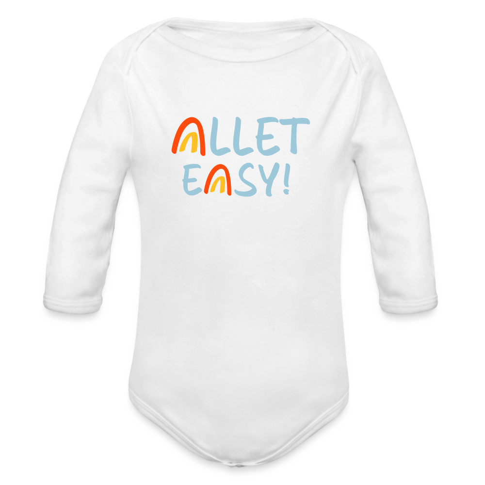 Allet Easy! - Bio-Langarmbody - weiß