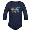 Allet Easy! - Bio-Langarmbody - Dunkelnavy