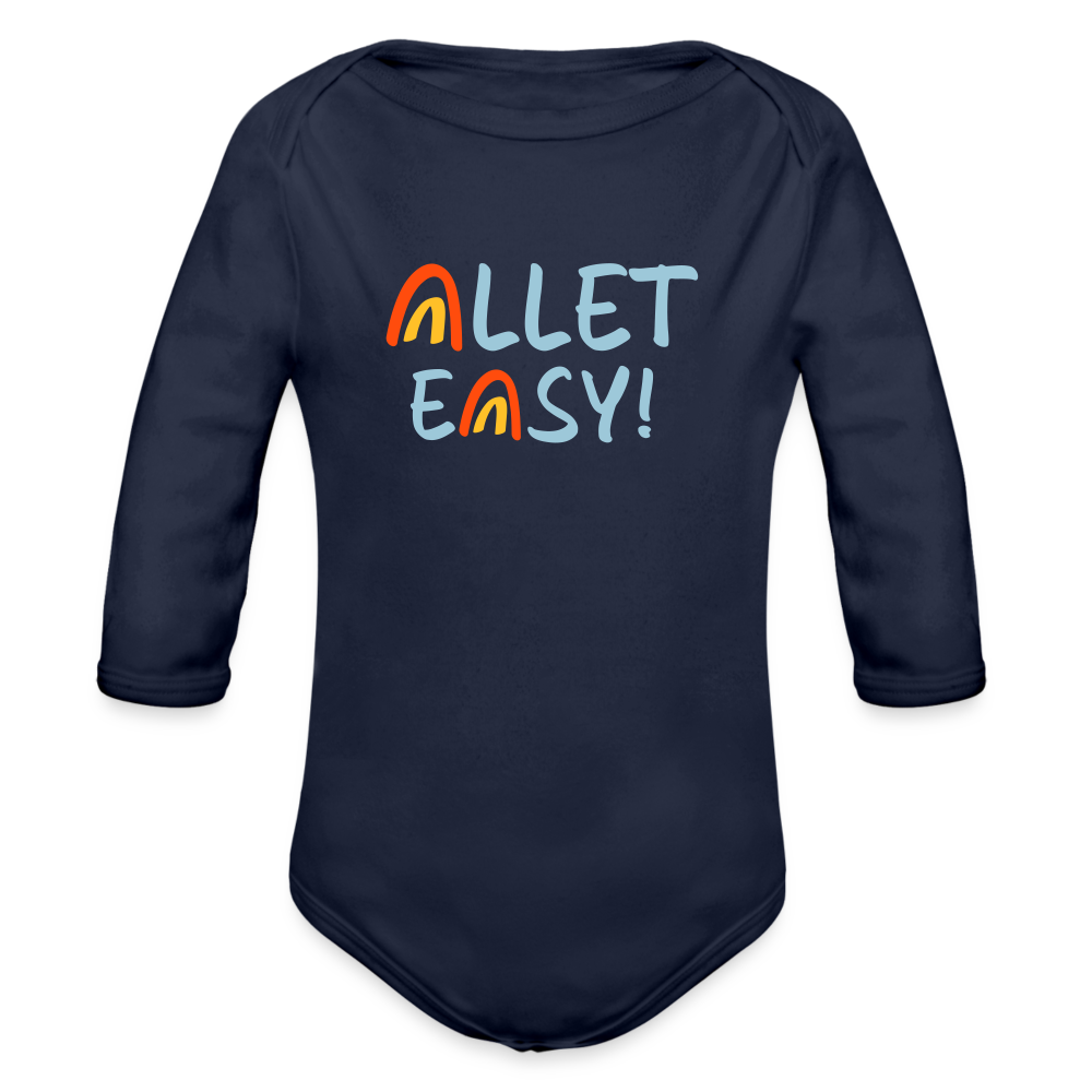 Allet Easy! - Bio-Langarmbody - Dunkelnavy