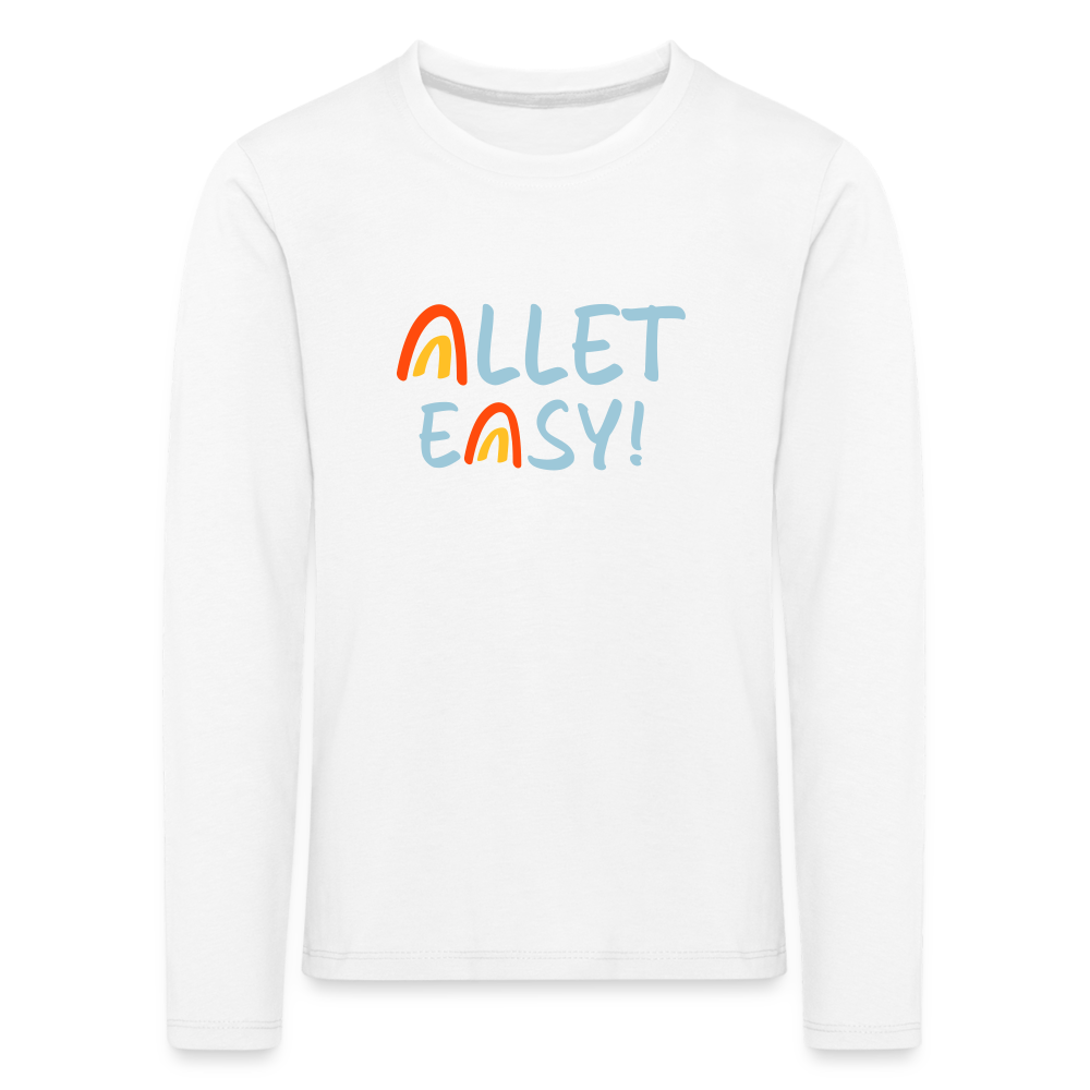 Allet Easy! - Kinder Langarmshirt - weiß