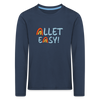 Allet Easy! - Kinder Langarmshirt - Navy