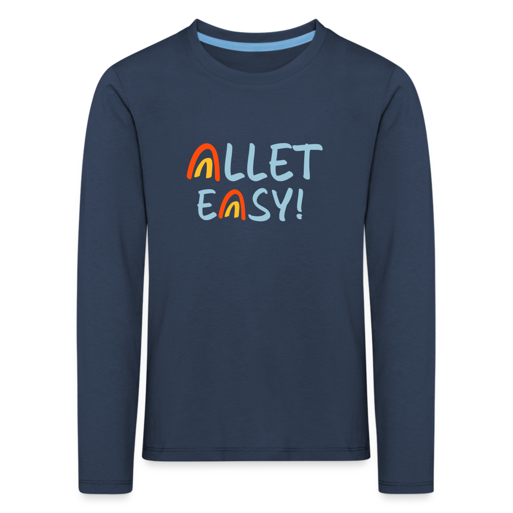 Allet Easy! - Kinder Langarmshirt - Navy