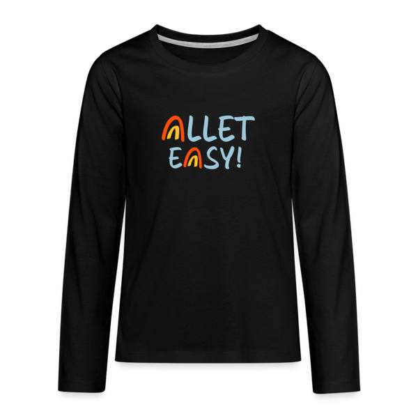 Allet Easy! - Teenager Langarmshirt - Schwarz